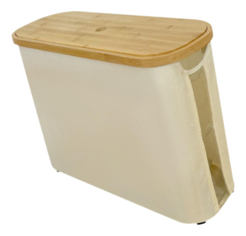 Cesta De Armazenamento De Papel, Organizador De Bege Branco