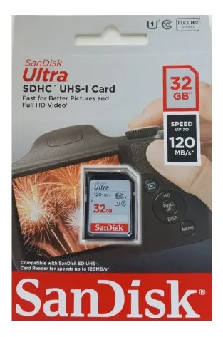 Sandisk ultra plus store 32gb sd card