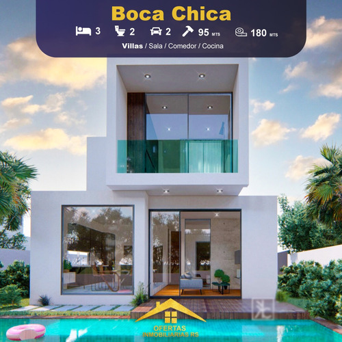 ¡te Presento Una Hermosa Villa En Boca Chica! 