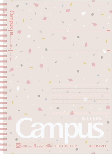 Cuaderno De Anillos Suave Campus, Semib5, B 6mm Puntead...