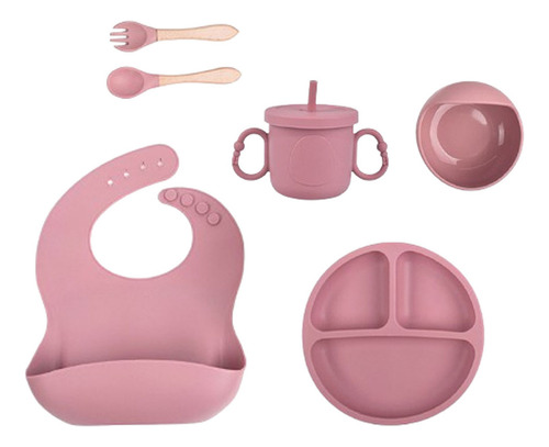 Plato De Alimentación Infantil De Silicona Set De Comida Par