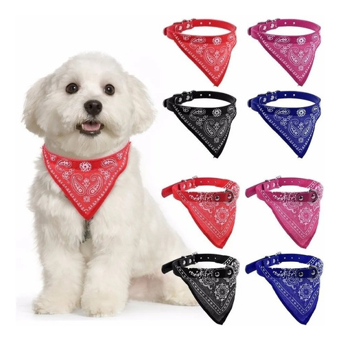 Collar Para Perros Mediano Con Pañuelo Bandana 40cm