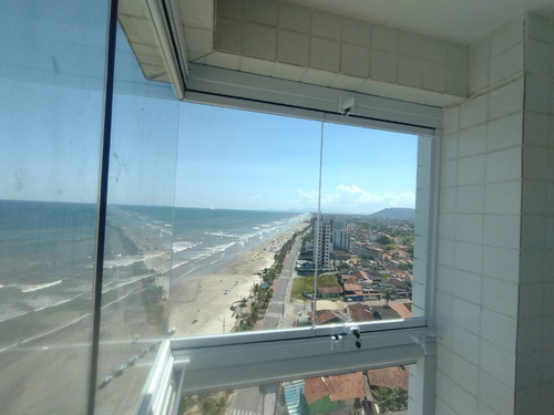 Imagem 26 de 28 de Apto -2 Dormitorios Sacada Totamente Frente Mar