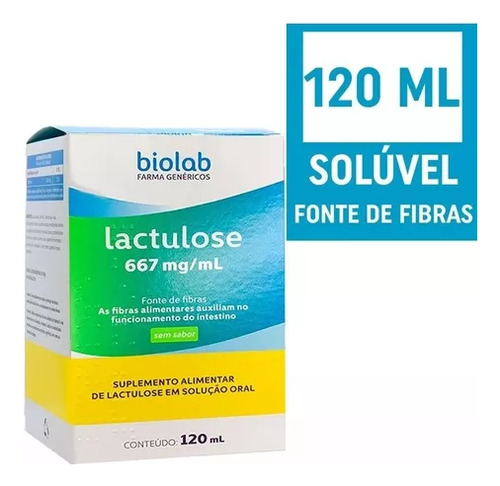 Kit 3 Suplemento Alimentar Lactulose 120 Ml - Biolab