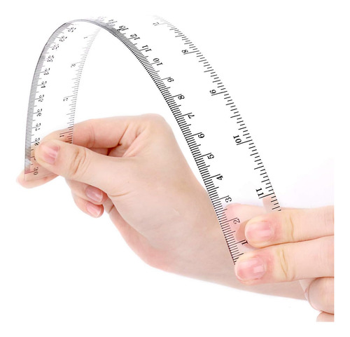 Reglas De Plástico Rectas, 3 Unidades, 15, 20, 11.8pulgada H