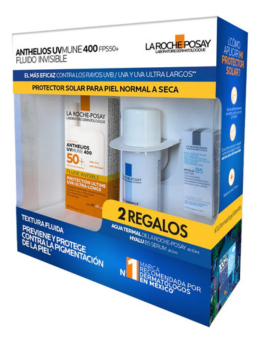 Pack Fluido Invisible Fps 50+50 Ml +termal 50+hyalub5 Serum