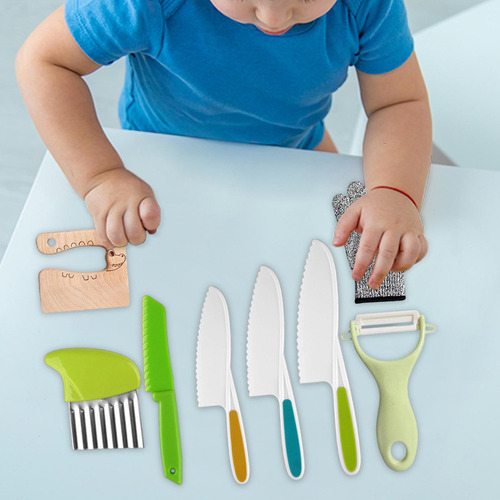 // Juego De Cuchillos Para Niños, Juego De Utensilios 8