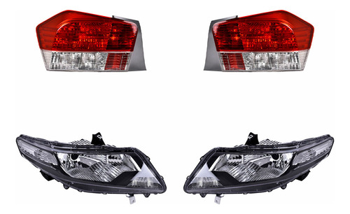 Set Calaveras + Faros Depo City 2010-2011