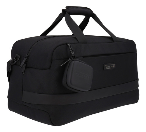 Bolso Deportivo Gym Bag Deprotes Metro Duffle Color Negro Lisa