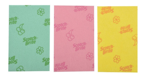 Imagen 2 de 3 de Paño Secatodo Scotch-brite 33 Cm X 54 Cm 3 Pk Multicolor 9pz