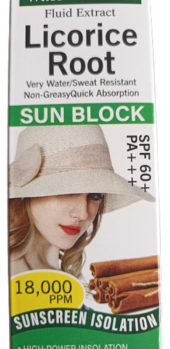 Bloqueador Solar Miss Vanessa Licorice Root De Spf 60 100 Ml