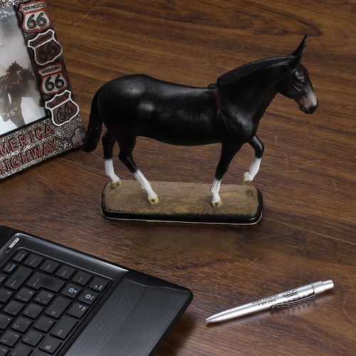 Escultura Em Resina Mula Preta Home Western Decor 25692