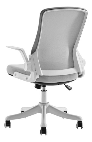 Silla Ejecutiva Ergonómica De Oficina Deli Escritorio 91106 Color Gris Material Del Tapizado Malla Elástica