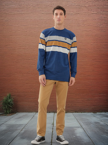 Pantalón Taverniti Chino Gabardina Elastizado Talle Especial