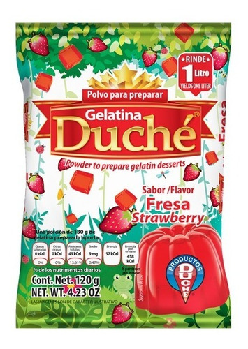 Imagen 2 de 6 de Gelatina Duché 2 Cajas (56 Pzs)