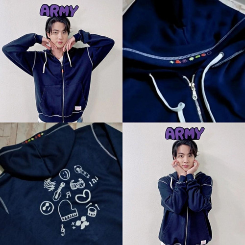 Sudadera Las Vegas Concert Kpopbts, Azul Oscuro