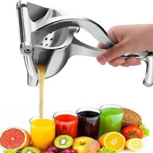 Espremedor de Frutas Manual Jonness Alumínio Cinza Laranja Limão