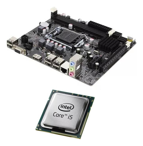 Kit Placa Mãe Zx-h61c / B75 V2.3 - Lga 1155 - Core I5 2310