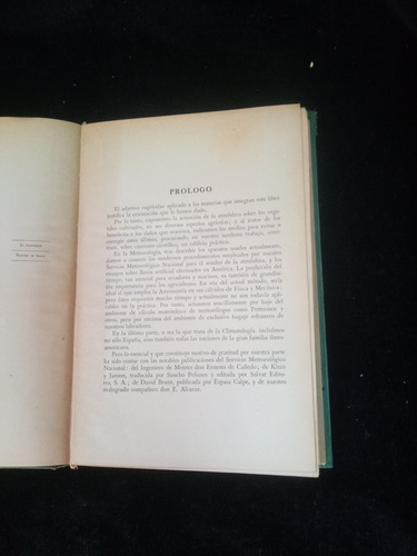 Libro Meteorología Física Y Climatología Agrícolas (Usado)