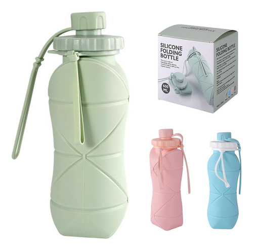 Botella De Agua Deportiva Plegable De Silicona