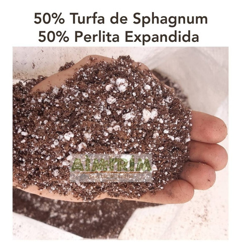 Substrato Inerte Para Germinação Perlita E Turfa Grow 50 L
