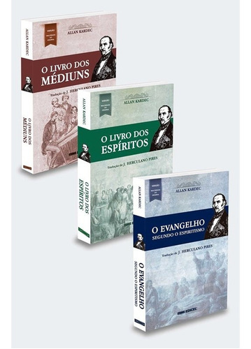 Kit 3 Obras Básicas Normal Edicel: Não Aplica, De : Allan Kardec / Tradução: J. Herculano Pires. Série Não Aplica, Vol. Não Aplica. Editora Edicel, Capa Mole, Edição Não Aplica Em Português, 2020