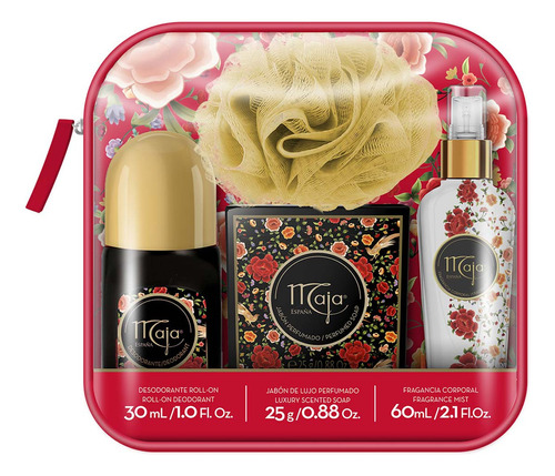 Set de Fragancias Maja Clásica Body Mist 60ml + Jabón en Barra 25g+ Desodorante Roll On 30ml