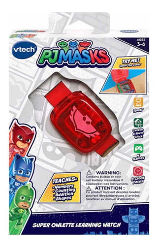 Pj Masks Owlette Reloj Vtech Aprendizaje Y Juegos En Ingles