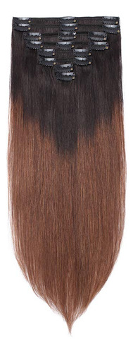 Extensiones De Cabello Humano Remy 100 % Con Clip, Doble Tra