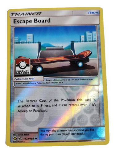 Escape Board 122a/156 Holo Foil League Pokemon Tcg 