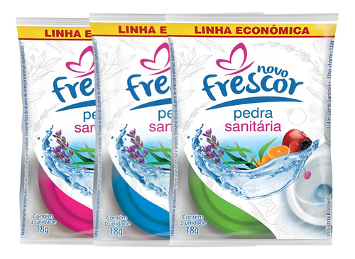 Kit 12 Pedra Sanitária Desodorizador Cheirinho Para Banheiro
