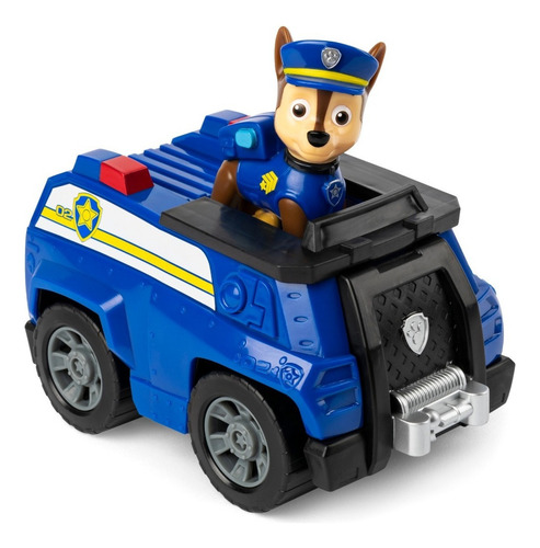 Paw Patrol Vehículo Básico Y Figura Chase Juguete
