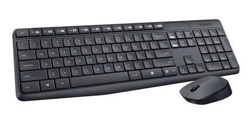 Combo Kit Teclado Y Mouse Inalambrico Logitech Mk235 Usb