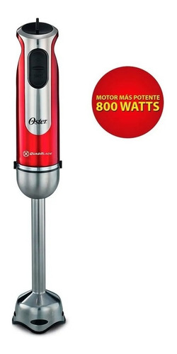 Minipimer Licuadora De Mano Oster 2803 800w Roja Stick Mixe