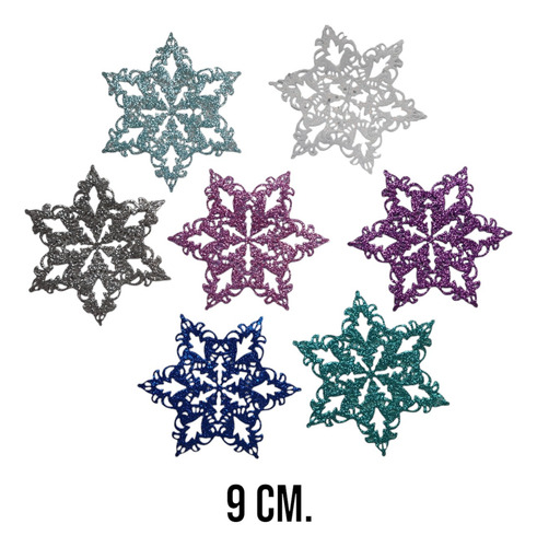 Combo Copos D Nieve Frozen 9 Y 20 Cm.-goma Evaglit(20utotal) Violeta Copos De Nieve Frozen 9 Cm