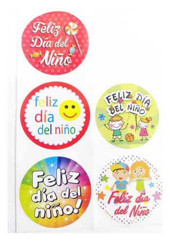 Sticker Adhesivo Diseños Infantiles 1.000 Unid A Eleccion