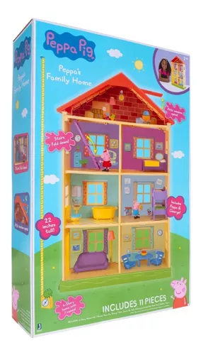 Casa Gigante Da Peppa Pig 55 Cm Com Peppa E George Inclusos - Ri Happy