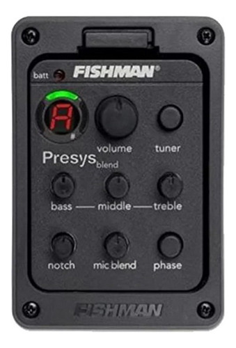 Captador Para Violão Fishman 301 Mic Interno + Afinador