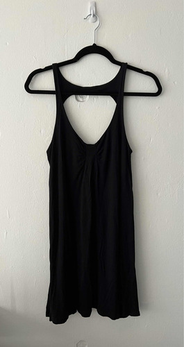 Vestido Negro De Ayres Con Volado Mujer-