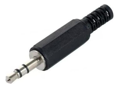 Ficha Plug Estereo St 3,5mm Plastica X 10 U