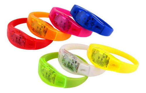 1000 Unid. Pulseira Led Ativa Com Batida Da Musica Balada