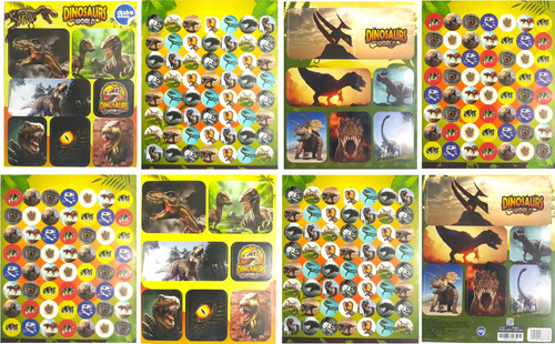 Genial Set 250 Stickers De Dinosaurios Calcomanias Kawaii