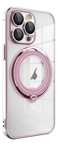 Funda Simple Con Soporte Y Protector De Lente Para iPhone 16