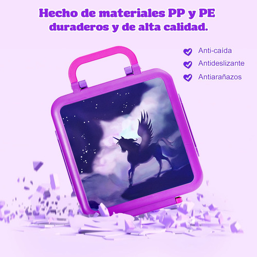 A Bento Box Para Niños, Azul, 4 Compartimentos, Aislado