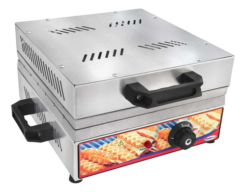 Máquina Elétrica De Crepe No Palito 12 Cavidades Inox