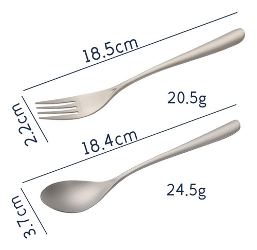 Mz Juego De Tenedor Y Cuchara Ergonómico Cuchara Y Tenedor
