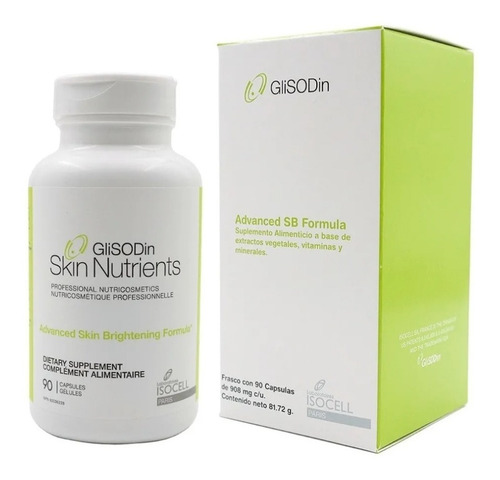 Glisodin Skin Nutrients Brightening Formula 90 Cáps Tipo De Piel Todo Tipo De Piel