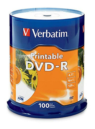 Cds Grabables Verbatim Dvd-r 4.7gb 16x Blanco Inkjet Imprimi