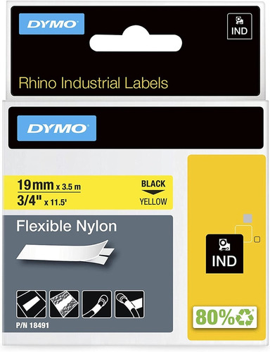 Cintas Rhino De Nylon 19mm X 3.5mm Dymo