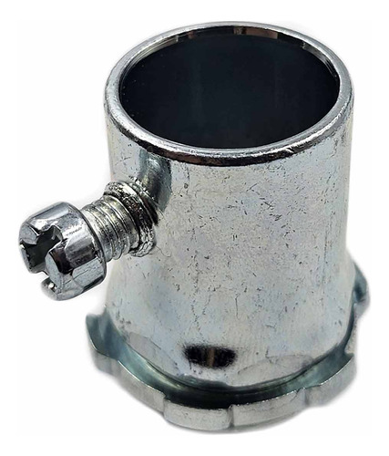 10 Pzs Conector Para Tubo Emt Acero Galvanizado De 3/4 PuLG